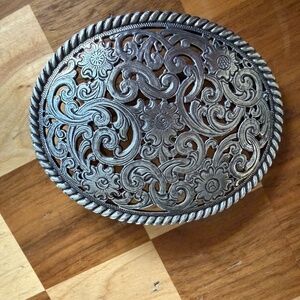 Silver Tone Belt Buckle